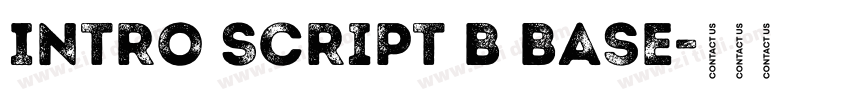 Intro Script B Base字体转换